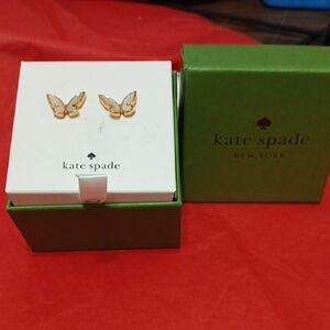 Kate Spade Gold Butterfly Stud Earrings ALL A FLUTTER NEW